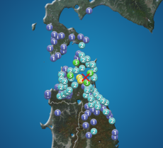 陸奥湾でM4.6の地震　青森県平内町で震度4　津波の心配なし