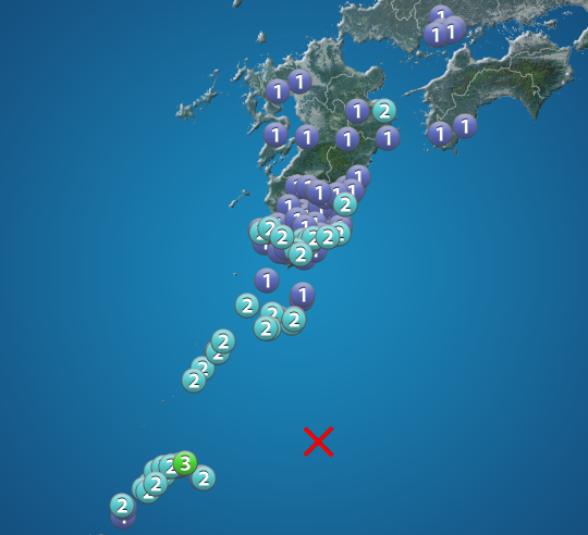 鹿児島 奄美大島北東沖でM6.0の地震　最大震度3　津波被害の心配なし