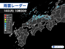 西日本日本海側は本降りの雨　夜まで傘が必須