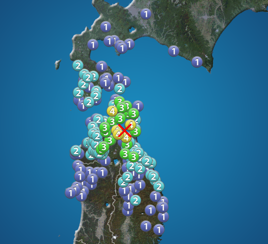 陸奥湾でM5.1の地震　青森県で震度4　津波の心配なし