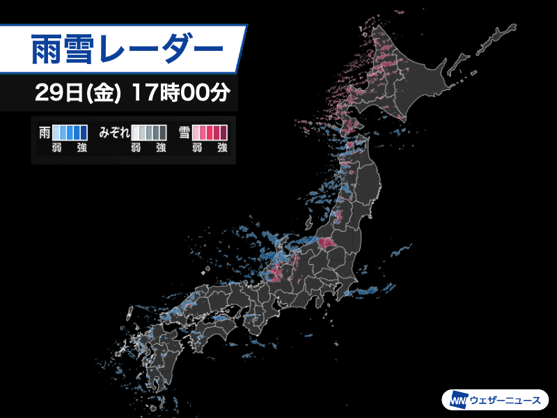 週末も北日本中心に冬型の気圧配置　北陸以北は大雨や強雪に注意