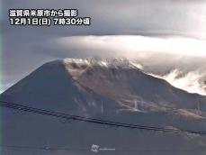 伊吹山で初冠雪　彦根地方気象台が観測　今日は名古屋からは見えず