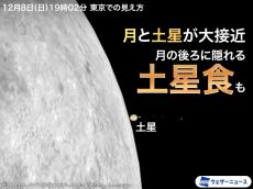 今夜、半月と土星が大接近　東京などは「土星食」で土星が月の後ろに隠れる