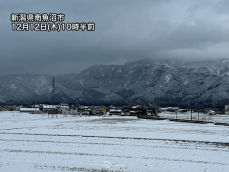 冬型の気圧配置が続く日本海側は雪や雨　路面悪化や視界不良に注意