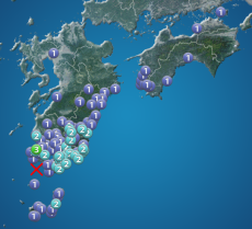 薩摩半島西方沖でM5.2の地震　鹿児島県で最大震度3　津波の心配なし