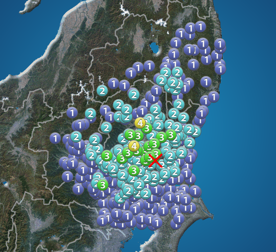 茨城県南部でM4.2の地震　栃木県で震度4　津波の心配なし