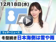 お天気キャスター解説　12月18日(水)の天気