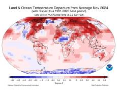 2024年は99%の確率で過去最も暖かい一年に　アメリカ海洋大気庁が見解