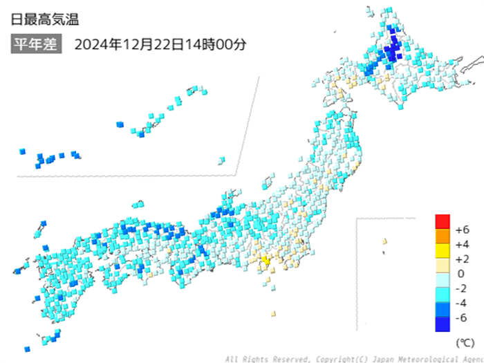 名古屋・大阪は10℃に届かず　九州は今冬これまでで一番の寒さの所も