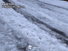 暖かい空気の流れ込みで雪から雨へ　路面状況の悪化に注意