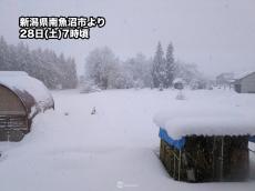 明日にかけて日本海側は大雪や吹雪に警戒　帰省ラッシュに影響も