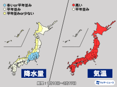 気象庁1か月予報　寒中らしからぬ暖かさ　融雪による影響に注意