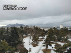 北海道道南は雪や雨が降りやすい　今夜にかけて一時的に強まる所も