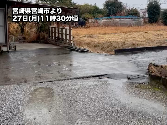 九州は広範囲で本降りの雨　関東や東海でも夜には雨に