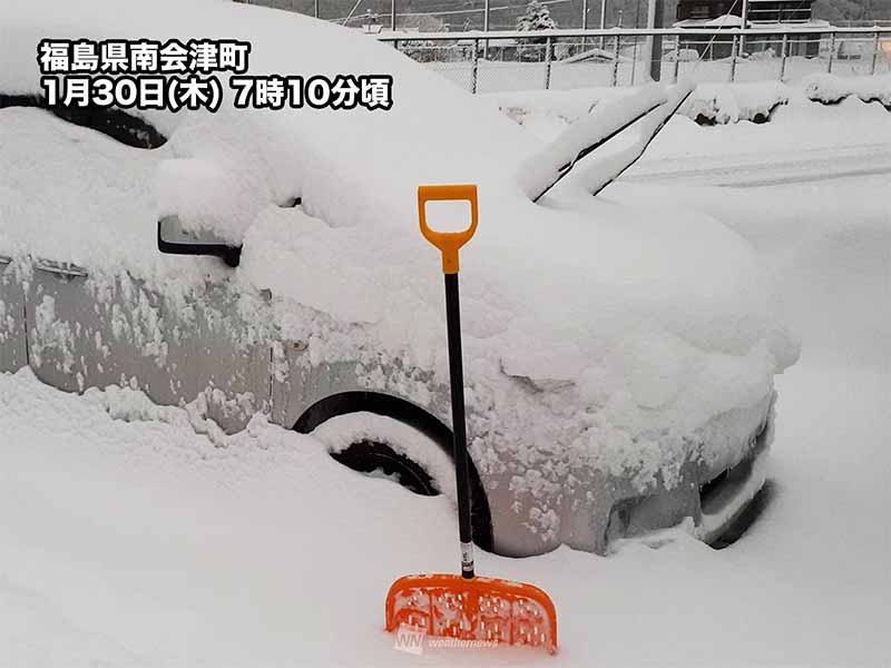 北陸や東北の山沿いなどで大雪　積雪の急増に注意