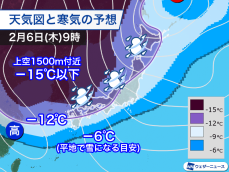 立春寒波が襲来　日本海側は4年前に匹敵する記録的大雪のおそれ