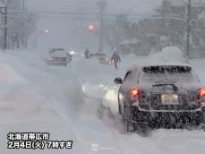 北海道・道東で記録的大雪　帯広は一晩で急増し53年ぶりに積雪120cm