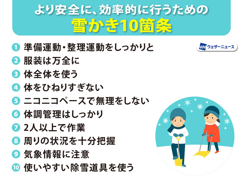 より安全に、より効率的に！ 覚えておきたい「雪かき10箇条」