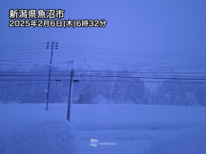 日本海側で断続的に強い雪　週明けまで大雪に警戒