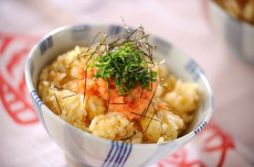 疲れた日のカンタン贅沢メシ！　明太卵ご飯