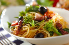 子どももパクパク食べる味！ 「ホタルイカと菜の花のパスタ」