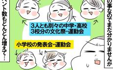 子ども達のイベント＆送迎問題！ ５児母ちゃんの未来シミュレーション【めまぐるしいけど愛おしい、空回り母ちゃんの日々 第348話】