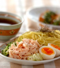 今日の献立は「鶏だしの冷やしつけ麺」