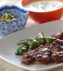 今日の献立は「甘みそダレの牛焼き肉」