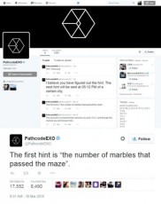 「EXO」、2ndアルバムのTwitterフォロワー数14万人を突破！