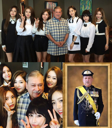 「T-ARA」 マレーシア国王の招待受け、昼餐会に参加