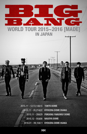 「BIGBANG」、海外アーティスト史上初となる3年連続日本ドームツアー開催決定！