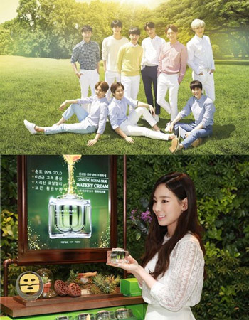 「EXO」＆テヨン（少女時代）、コスメブランド「NATURE REPUBLIC」モデルに再契約