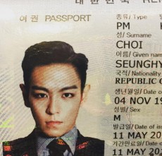 「BIGBANG」T.O.P、パスポート写真が男前すぎて話題に