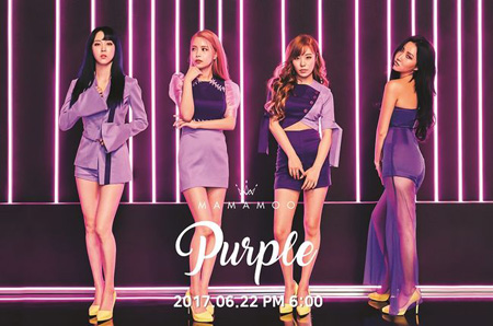 「MAMAMOO」、ニューアルバム名は「Purple」！　“神秘的で華やかな魅力”