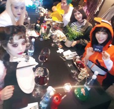 ヒョヨン＆テヨン＆ユナ＆サニー、SMエンタのハロウィンパーティで集合した「少女時代」