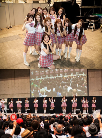 「PRODUCE 48」ファイナリスト20人、「AKB48」の握手会にサプライズ登場…日本ファンに初お披露目