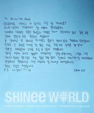 【全文】“本日入隊”キー（SHINee）、ファンに向けた直筆の手紙を公開