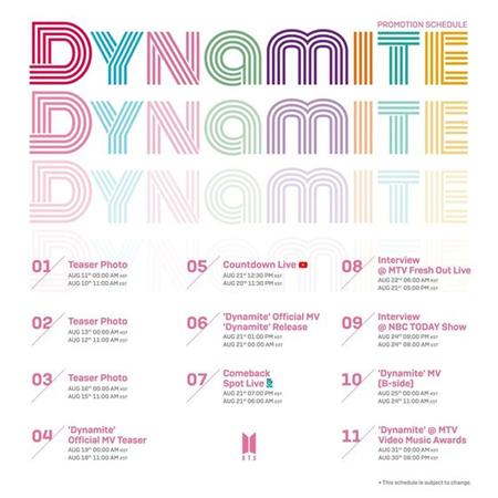 「BTS（防弾少年団）」、21日にシングル「Dynamite」発売…「MTV VMA」で初ステージ
