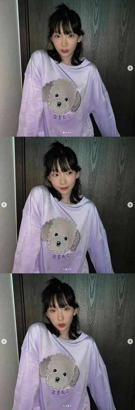 「少女時代」テヨン、愛犬ゼロのTシャツを着てラブリーな笑顔…「まるで妖精」