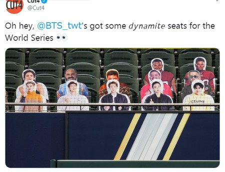 「BTS（防弾少年団）」、MLBワールドシリーズを観戦中？