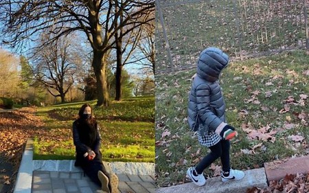 女優ソン・テヨン、“嵐のような成長“娘リホと散歩「にわかに近付く冬」