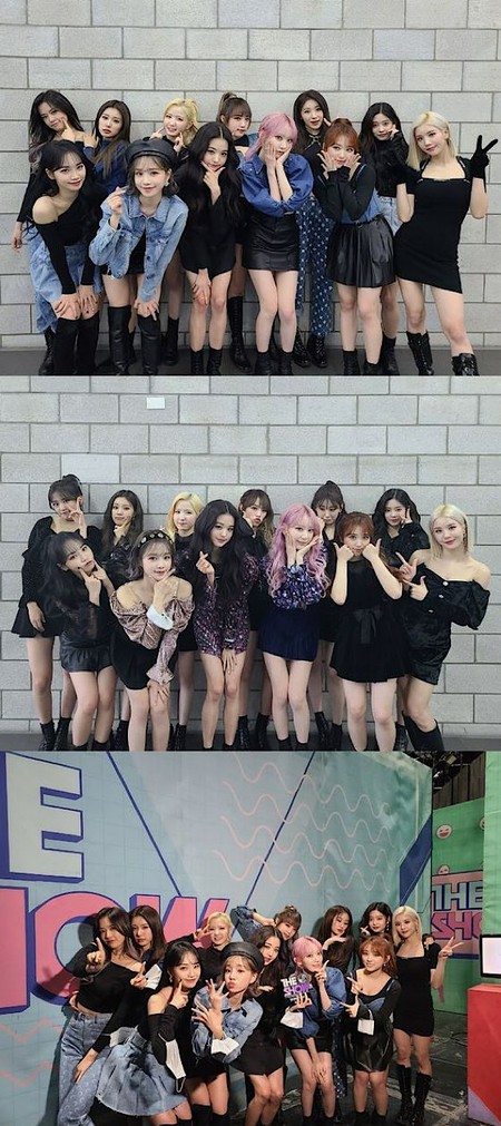 “ビジュアルに穴なし”「IZ*ONE」、「The Show」1位感想＆12人団体ショット