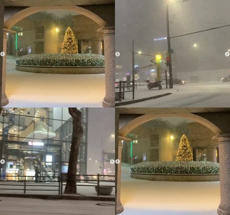 女優ファン・シネ、宮殿のような庭に積もった雪の写真をSNSに投稿＝「大雪に気を付けてください」