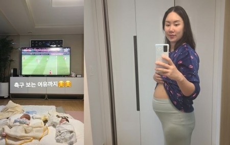 “三つ子出産”芸人ファン・シニョン、赤ん坊が寝静まった後のヒーリングタイム「サッカー見る余裕まで」