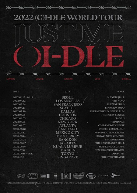 「(G)I-DLE」、ワールドツアー公演日程を追加
