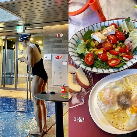 女優イ・シヨン、体脂肪率8％のスタイルを立証…早朝プール＆厳しい食事管理