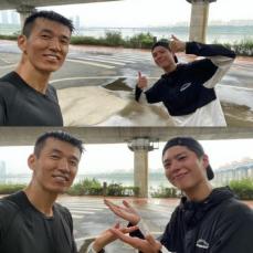 俳優パク・ボゴム、ショーン（ジヌション）と雨の中の早朝漢江ランニングの近況が伝えられる