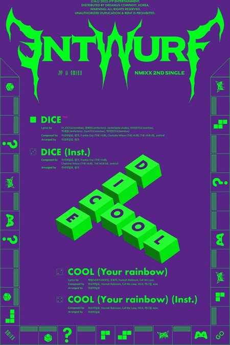 「NMIXX」、「ENTWURF」トラックリスト公開…タイトル曲は「DICE」