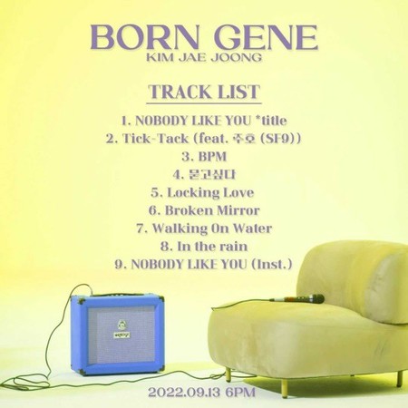 ジェジュン、3rdフルアルバム「BORN GENE」のトラックリスト公開