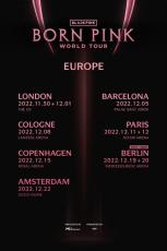 ”54か国のチャートで1位”「BLACKPINK」、ヨーロッパでワールドツアーの追加公演が決定